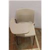 Image 4 : *(3) Plastic Chairs w/ Side Platform Table- All As Is