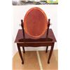 Image 6 : * Wooden Makeup Table w/ Mirror And Stool, 28'' x 30'' x 16''