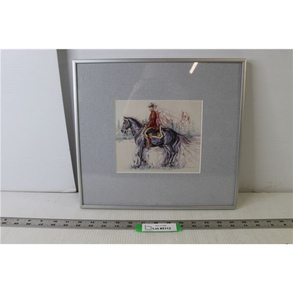 RCMP Wall Art - 13.5" x 12.5" - Artist: Leanne Dufour Atchison