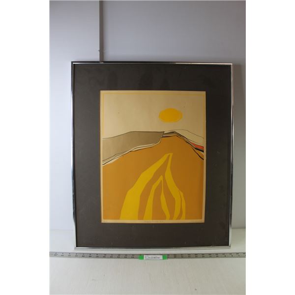 Framed Wall Art - "Prairie Gold #2" - Artist: Kay Angliss - 23.5" x 27.5"