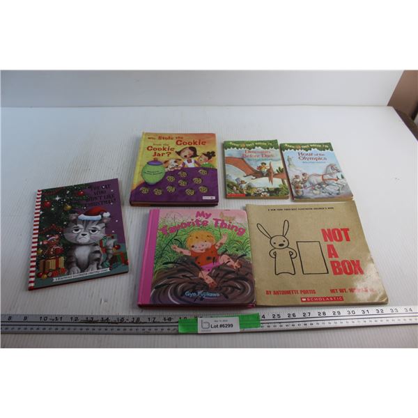 (6) Kids Books - Who Stole the Cookie from the Cookie Jar, Dinosaurs Before Dark and My Favorite Thi