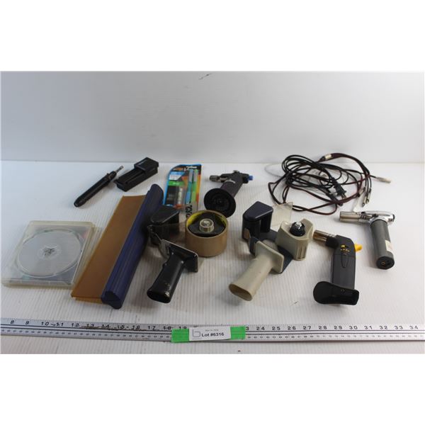 PS3 Call of Duty Black Ops. Cigarette Roller, Tape Guns, Charging Cables and Torch Lighters