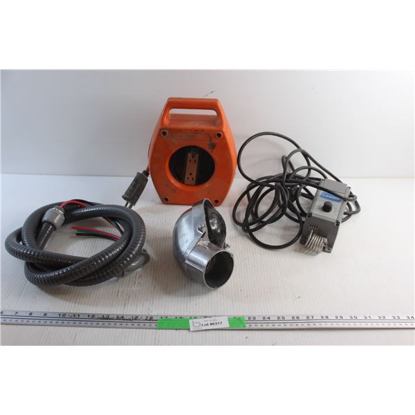 L.B.White Transformer, Cord Extension, Power Cable and Electrical Outlet