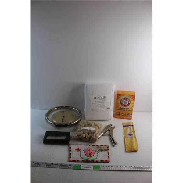 Wall Clock, Guess Wallet - Authenticity Not Guaranteed, Baking Soda, 4pc Sheet Set, Aroma Sticks, Pl