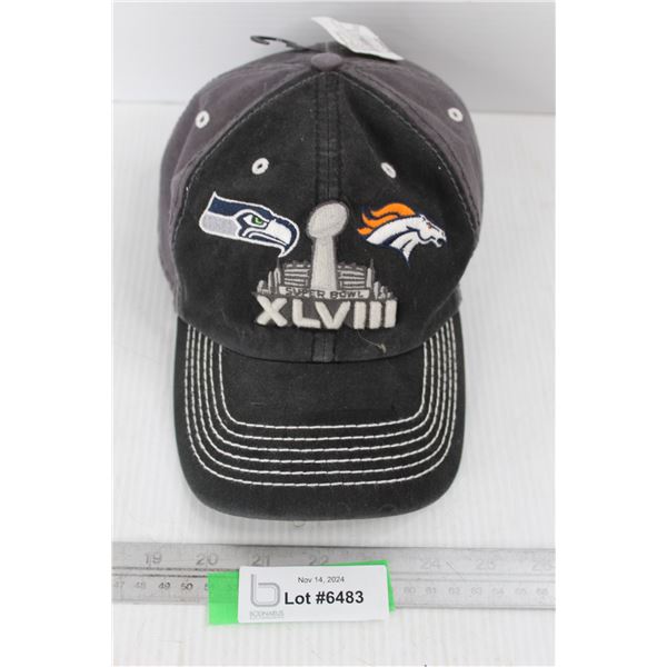 Superbowl 48 Hat w/ Signature - Not Authenticated