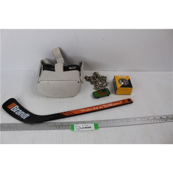 Brandt Tractor Mini Hockey Stick, VR Headpiece Goggles, Misc.