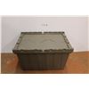 Image 1 : *Plastic Tub w/ Interlocking Lid- 15'' x 21.5'' x 13''