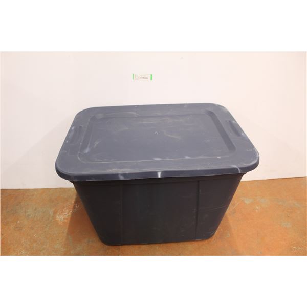 *Plastic Tub w/ Lid- 23.5'' x 17'' x 16''