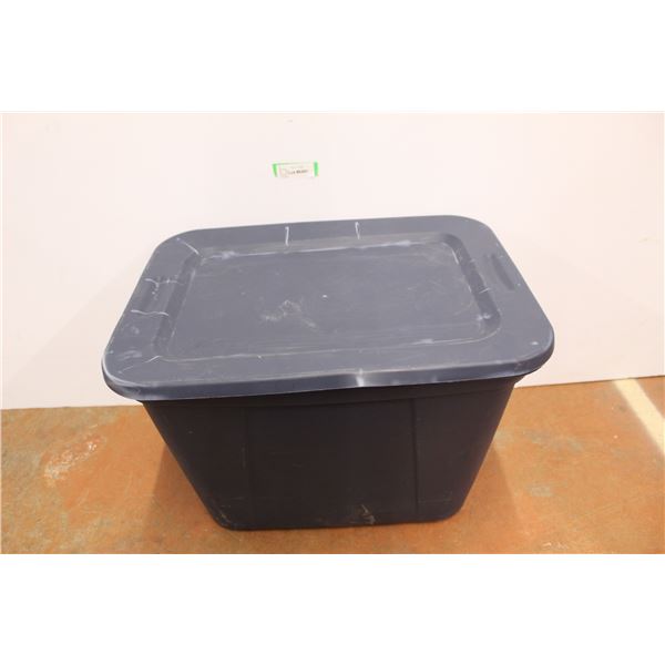 *Plastic Tub w/ Lid- 23.5'' x 17'' x 16''