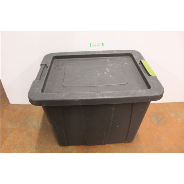 *Plastic Tub w/ Lid- 22.5'' x 16.5'' x 16.5''