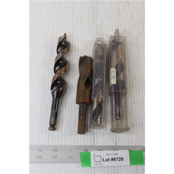 (4) Auger Drill Bits