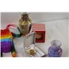 Image 3 : (2) Small Vases, Timbit Ornament, Pop Fidget, Costume Jewelry, Small Vivitar Camera - As Is