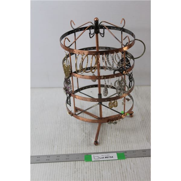 Jewelry Rack with Costume Jewelry