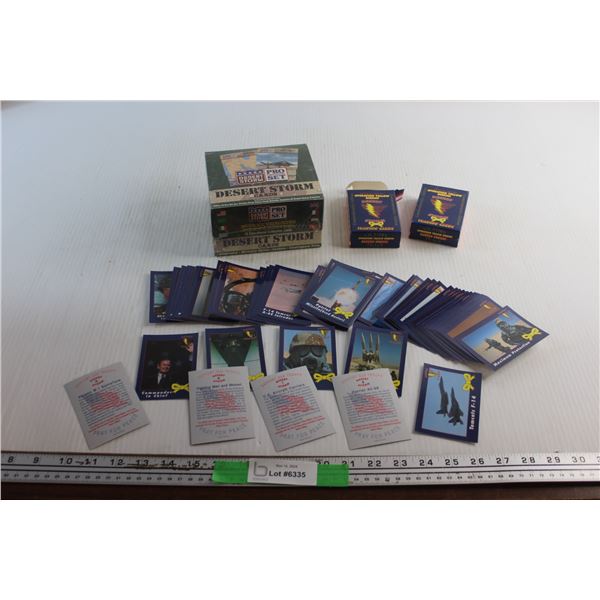 Desert Storm Collectible Cards - Sealed and (2) Packs of Official Set of Operation Yellow Ribbon Des