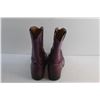 Image 4 : Justin Ladies Cowboy Leather Boots - Worn, Size 6W