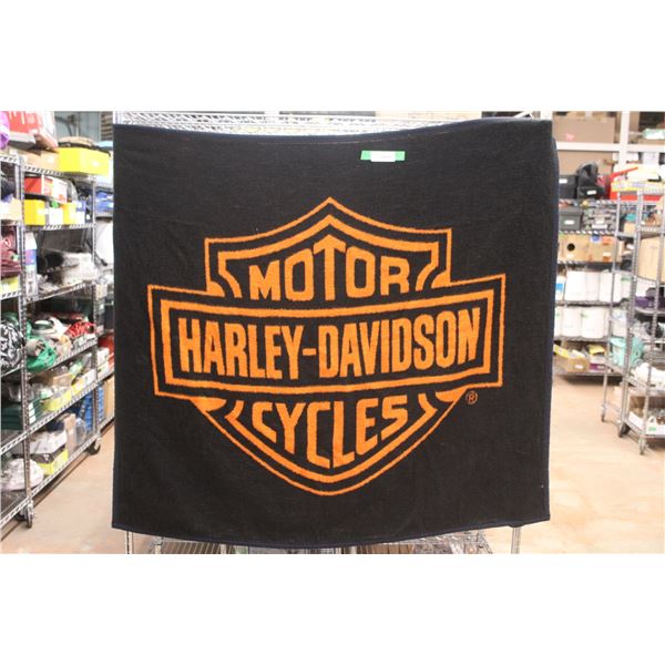 Harley Davidson Motorcycles Throw Blanket 50'' x 45''