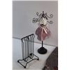 Image 3 : Jewelry Display Racks, Harley Davidson Bandana, Belt and a Plastic Basket