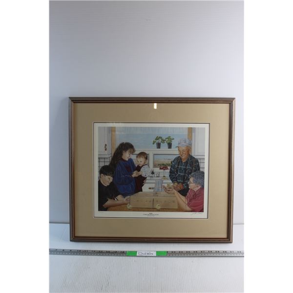 Framed A Time For Special Guests Print 23'' x 21'' by Yvette Moore