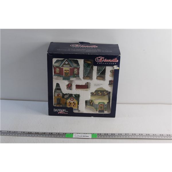 Decorville Collection 12 pcs Ceramic Village Set