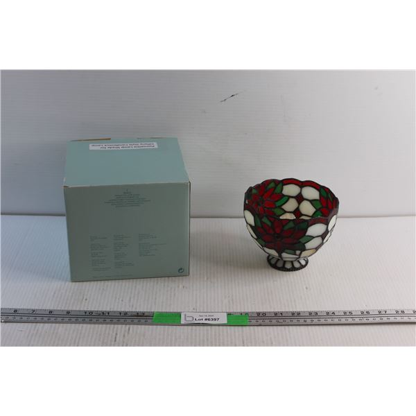 Poinsettia Lamp Shade for Tiffany Style Candlestick Lamp
