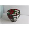 Image 3 : Poinsettia Lamp Shade for Tiffany Style Candlestick Lamp