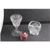 Image 2 : Vase, Partylite Candle Holders and a Candle