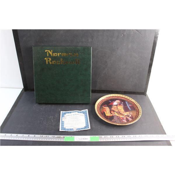 Decorative Christmas Dream Plate with a Certificate of an Authenticity by Norman Rockwell