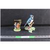 Image 1 : Vintage Giftcraft Blue Jay Bird Figurine - Slightly Chipped and Vintage 1984 Norman Rockwell Ornamen