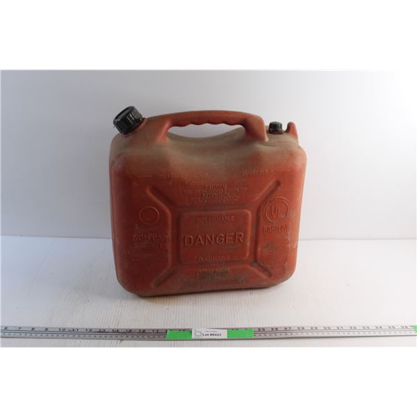 23 L Plastic Jerry Gas Can - Damaged