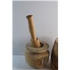 Image 3 : Wooden Mortar and Pestle