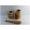 Image 5 : Wooden Mortar and Pestle