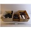 Image 1 : (2) Boxes of Zippers and Box of Ruffler Foot Singer Sewing Machine Attachments