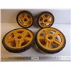 Image 1 : (4) Lawnmower Wheels