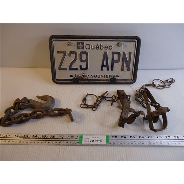 (2) Small Traps, Quebec License Plate and Industrial Chain