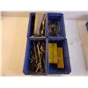 Image 4 : (12) Stacking Plastic Organizers of Misc. Hardware with Tote