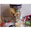 Image 4 : Lot of assorted Sewing Items-Buttons, Thread, Yarn and more