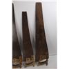 Image 3 : (4) Vintage Wooden Handled Hand Saws