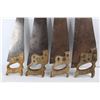 Image 4 : (4) Vintage Wooden Handled Hand Saws