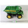Image 1 : John Deere Plastic Toy Dump Truck 16" x 8" x 9"