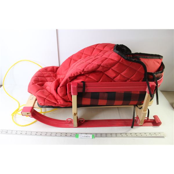 Streamridge Alpine Collection Winter Sleigh With Seat Liners & Insulation 29.5" x 15"