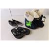 Image 2 : Stonz Toddler Booties - Size L (NIB), Sanik Pair Child's Flip-Flops (NIB), Vans Child's Shoes - Size