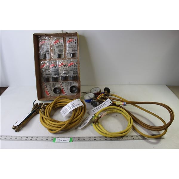 Assorted Refrigeration/Freon Lines, (9) Task Hole Saw Bits (NIB)