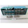 Image 1 : (2) Small Parts Storage Plastic Bins With Contents