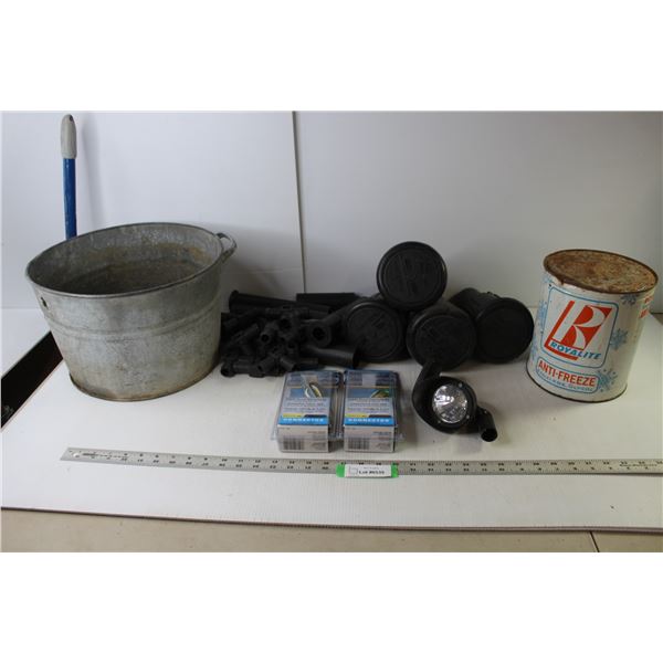 (4) Rainbird Underground Sprinklers Model #2045A With Fittings, Solar-Powered Light, (2) Reese Trail