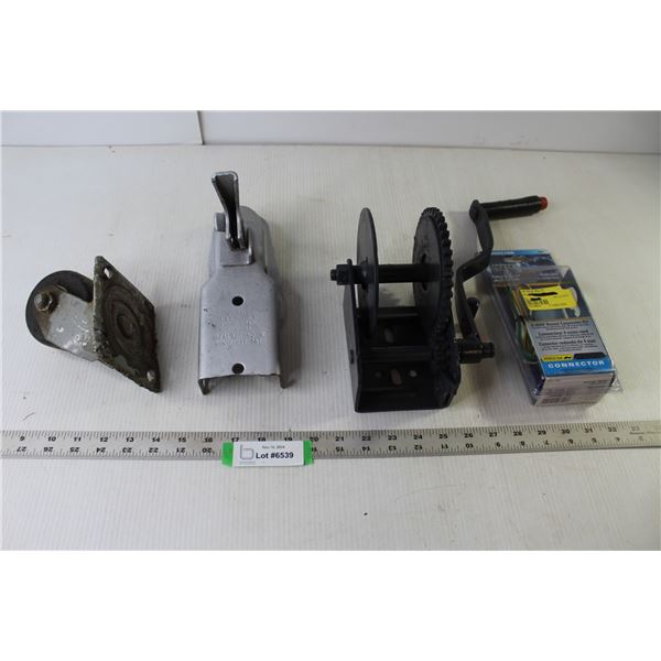 Reese Trailer Wiring Kit 74611 (NIB), Mountable Hand Crank, Trailer Hitch Housing, Wheel Plate - As 