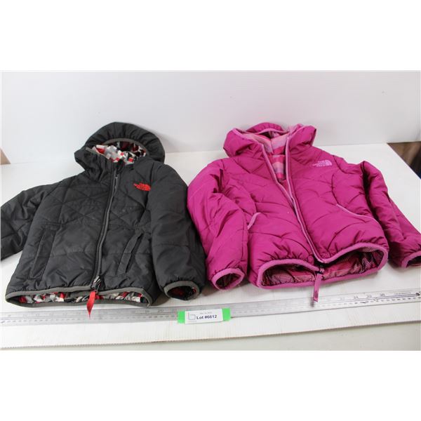 (2) Children's The Northface Jackets- Both About 18 - 24 Months In Size