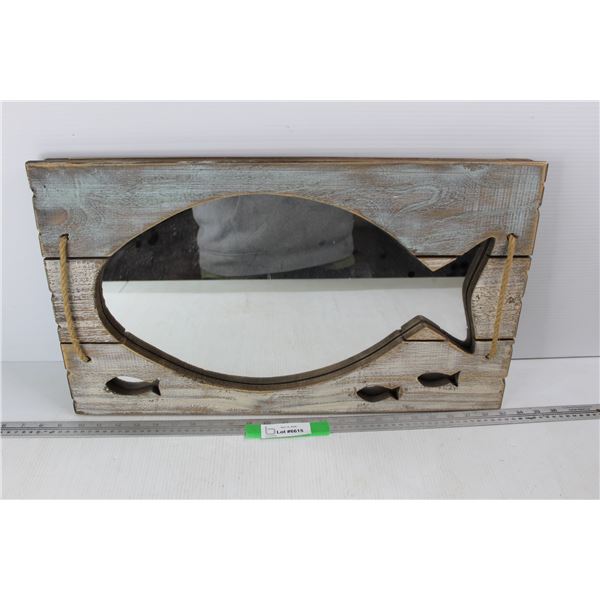 Fish Like Home Decor Mirror- 24'' x 14''