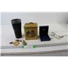 Image 1 : Pins, Coffee Cup, Tin, Jewelry,