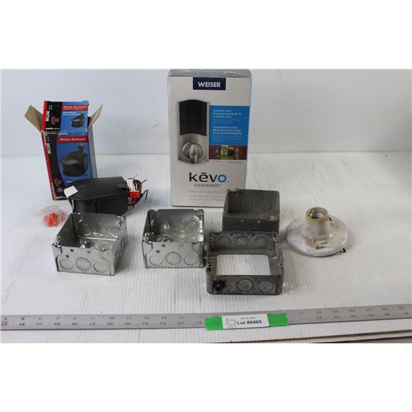 Motion Sensor, Kevo Smart Lock Conversion kit, Hardware