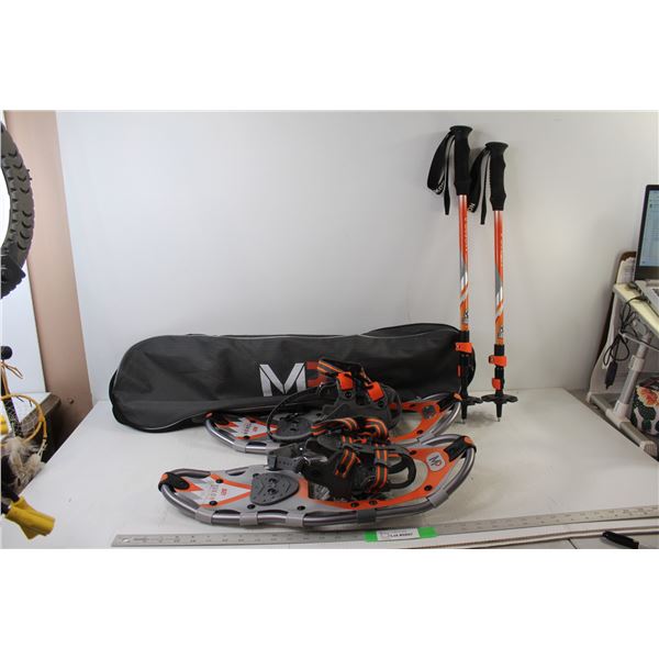 Mountain Profile Snow Shoes and Poles
